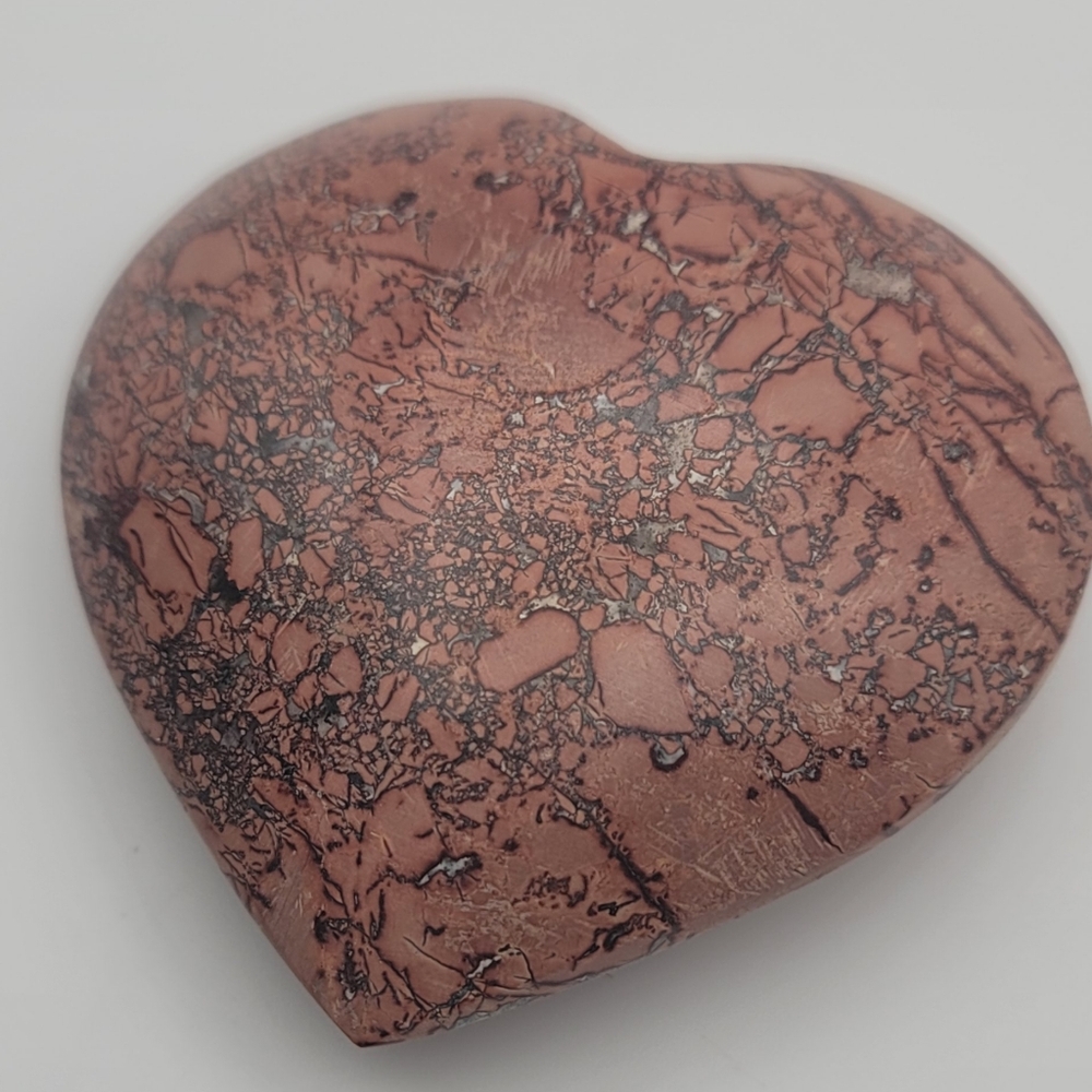 Beautiful mookaite puffy heart